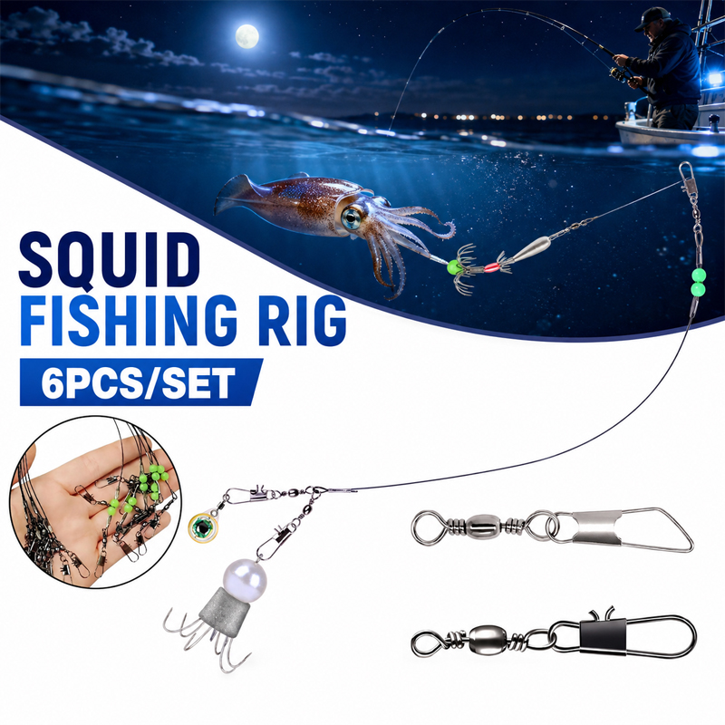 6 قطع من معدات صيد الحبار، خطا - مراجعة Saltwater Line وسعره