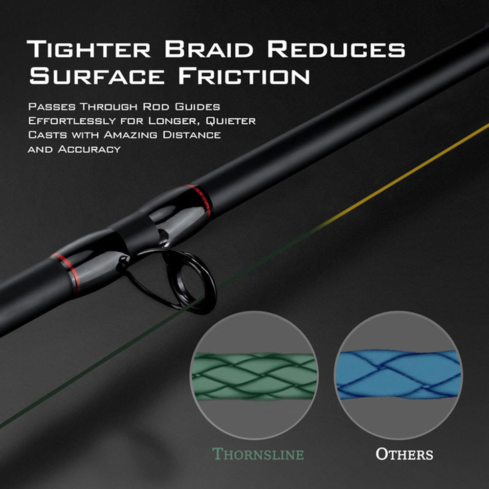 ThornsLine X8 ترقية جديلة خيط  - مراجعة Copolymer Line وسعره